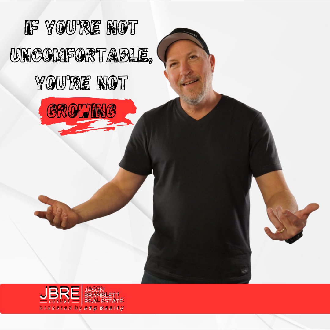 jasonbramblett's tweet image. Embrace the discomfort, real estate trailblazers! Growth thrives in the challenge zone. Step out, take risks, and watch your career soar to new heights. 🚀🌐 #UncomfortableGrowth #RealEstateSuccess #AgentMindset motivation