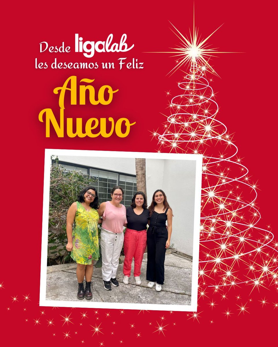 #Ligalab | ¡Brindemos por un año nuevo✨ lleno de incidencia y fortalecimiento de alianzas! 
Que el 2024 te traiga todo lo mejor. 🎉🥂
