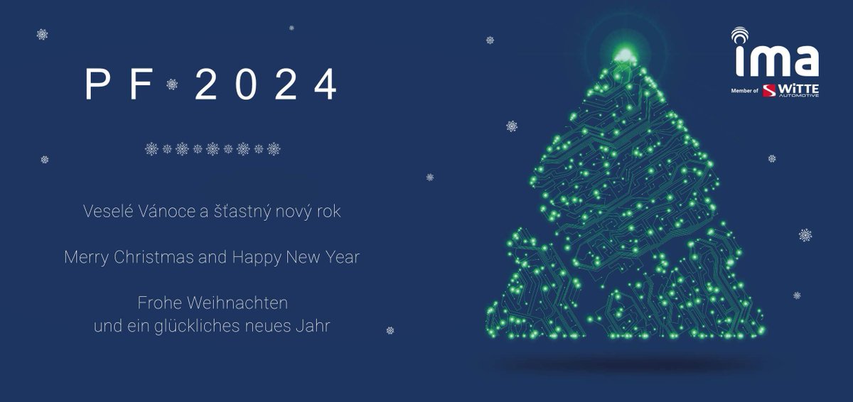 ima_cz's tweet photo. Dear business friends,

thank you for your cooperation this year.
We wish you a lot of health, happiness and work success to the new year.

We’re looking forward to meet you in 2024 https://t.co/zW3lRFlsP1