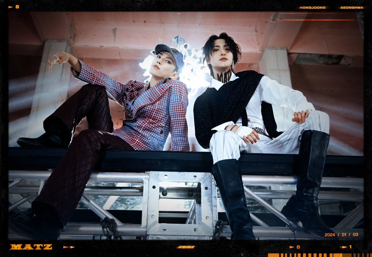 ATEEZofficial's tweet image. [📷] ATEEZ(에이티즈) - World A 'MATZ' Cut
 ⠀
2024. 01. 03 MV RELEASE
⠀
#WILL #World_A #ATEEZ #에이티즈
#HONGJOONG #홍중 #SEONGHWA #성화