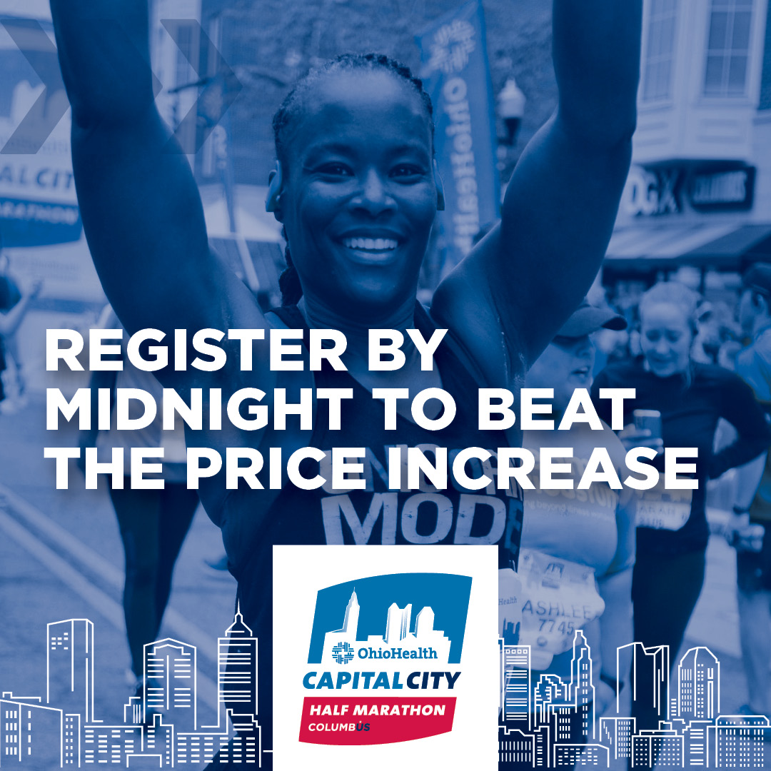 Capital City Half (@capcityhalf) on Twitter photo Countdown to New Year's ➡️ Countdown on Savings!
Register by MIDNIGHT and commit to a healthy & active 2024. You do the training, we'll bring the CELEBRATION! 🎉
Register at hubs.ly/Q02dXRgH0
<a href="/OhioHealth/">OhioHealth</a>
#614 #Columbus #RunCBUS #HalfMarathon Countdown to New Year's ➡️ Countdown on Savings!
Register by MIDNIGHT and commit to a healthy & active 2024. You do the training, we'll bring the CELEBRATION! 🎉
Register at hubs.ly/Q02dXRgH0
<a href="/OhioHealth/">OhioHealth</a>
#614 #Columbus #RunCBUS #HalfMarathon