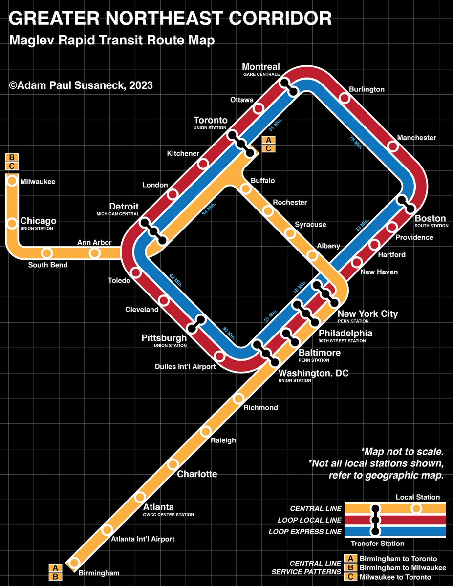 This would literally destroy the North American airline industry. Build the loop. (Updated)