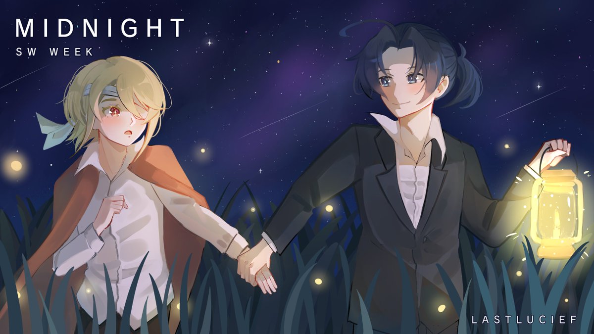 LastLucief's tweet photo. Day 2: Midnight
"I will light your way, let us stargazing our way out," ✨🌟
— Last artwork from 2023, see you in 2024!! Let the star guide our way 💫
(I will still post the last piece for Sw week as a conclusion)
#SherliamWeek2023 #sherliam https://t.co/3IkAxMpNE2