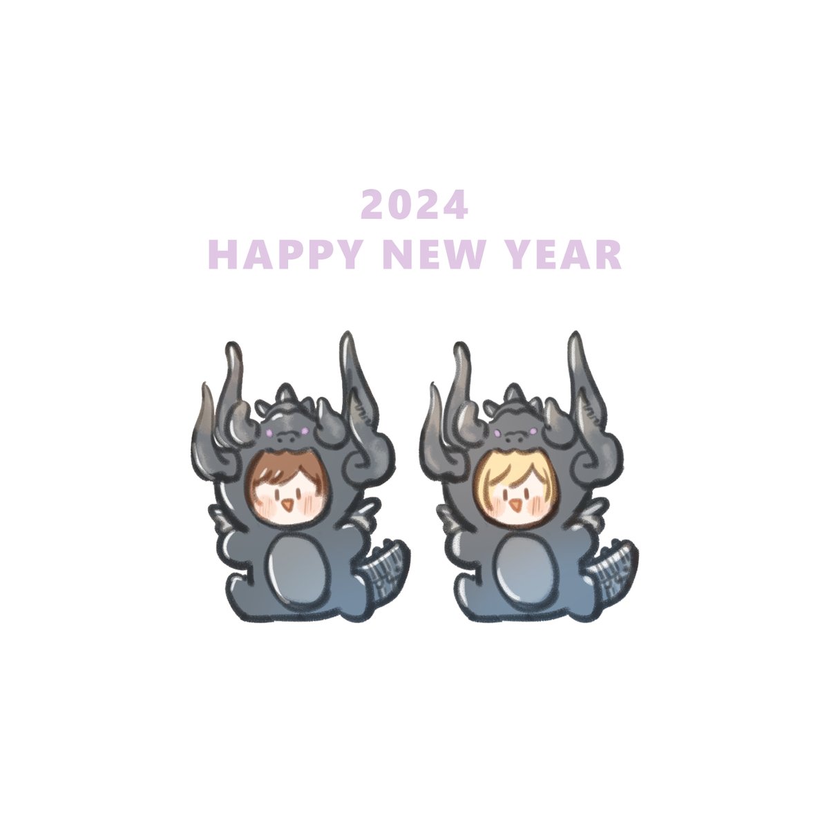 「HAPPY NEW YEAR 2024! 」|waazi😷刷推斬手指🔪のイラスト