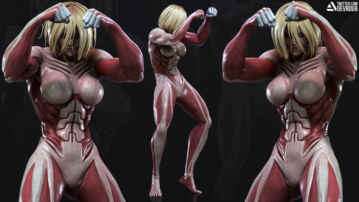 Female Titan 3D Sketch I made a bit ago to test ZBrush for the first time👊#進撃の巨人 #AoT