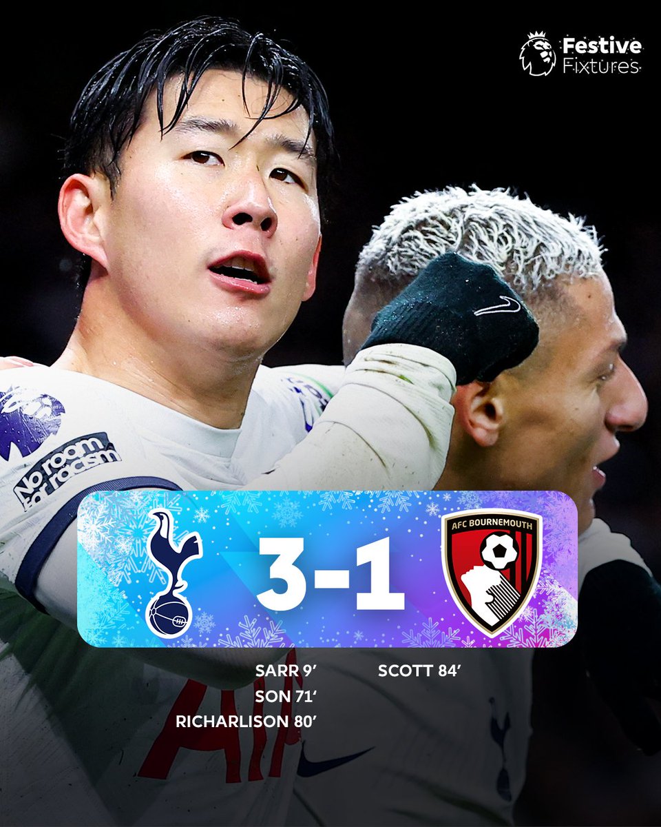 A happy New Year for <a href="/SpursOfficial/">Tottenham Hotspur</a> 🎉