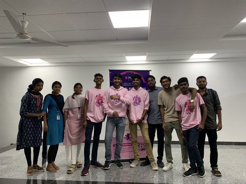 0xSiddesh's tweet photo. Sep 11, Coimbatore ~ my home city

Texted @Gugans2713 about the event, this guy called principal and got that permission lol (ik how hard it is to get permission at this clg)

my bro @hackyguru joined us as a speaker and spoke about his devrel journey.

Respect🫡 https://t.co/QvvIS2Mrzj