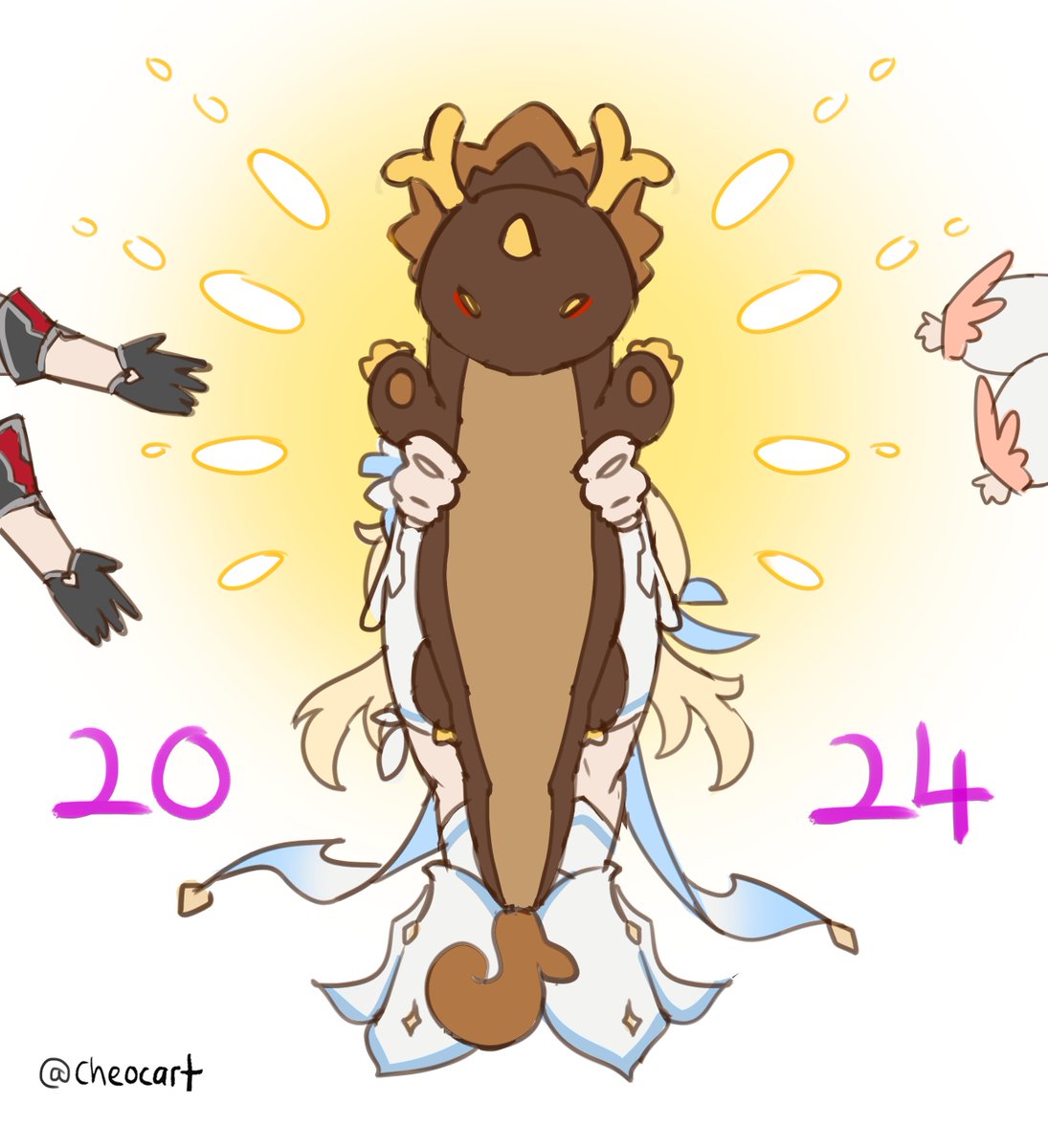 cheocart's tweet image. Happy New Year Everyone!🎇
Year of Dragon ^^
#Zhongli