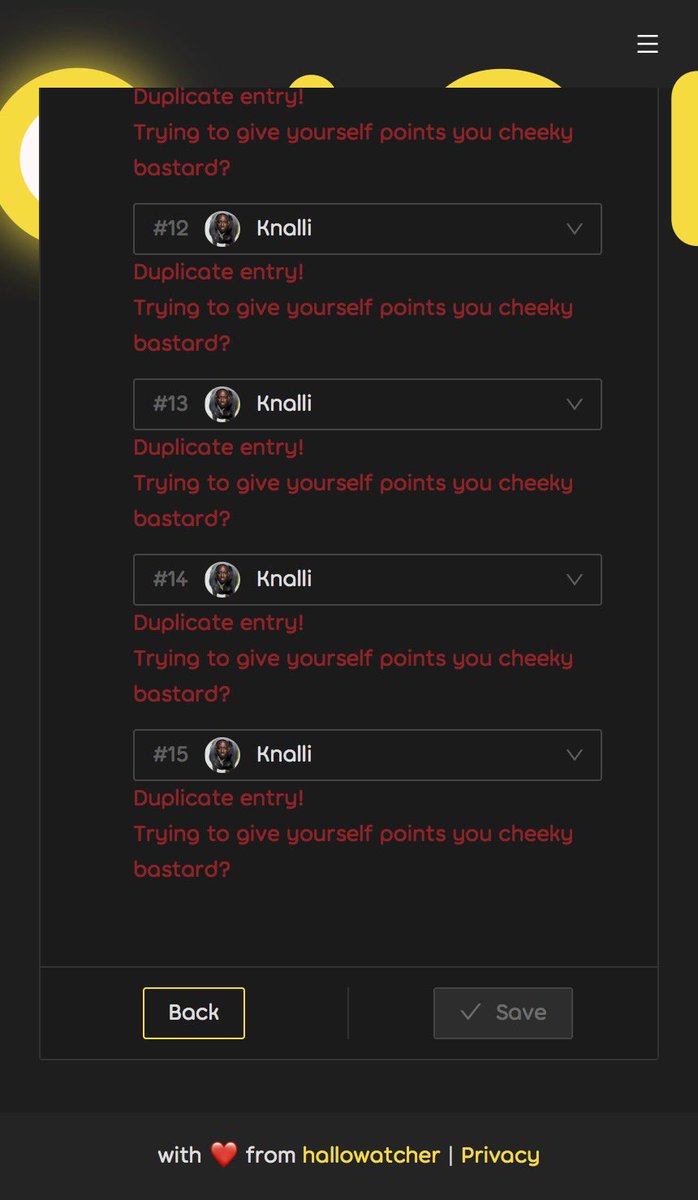 Uwe dein Programm is kaputt ich kann nicht speichern