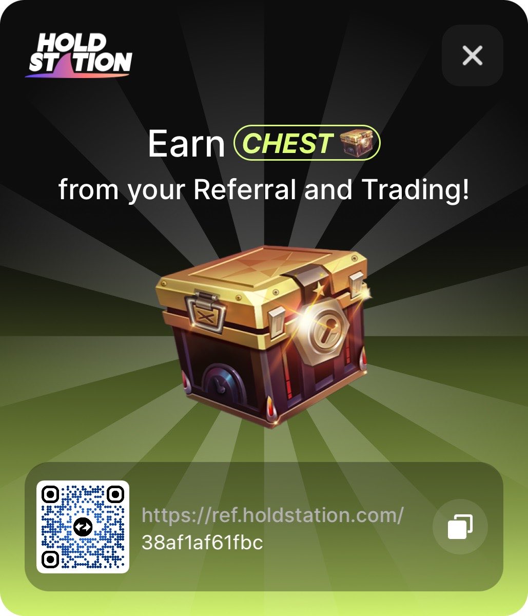 7 more hours left for those who don't know about this wallet. Download now to receive rewards: ref.holdstation.com/38af1af61fbc #airdrop