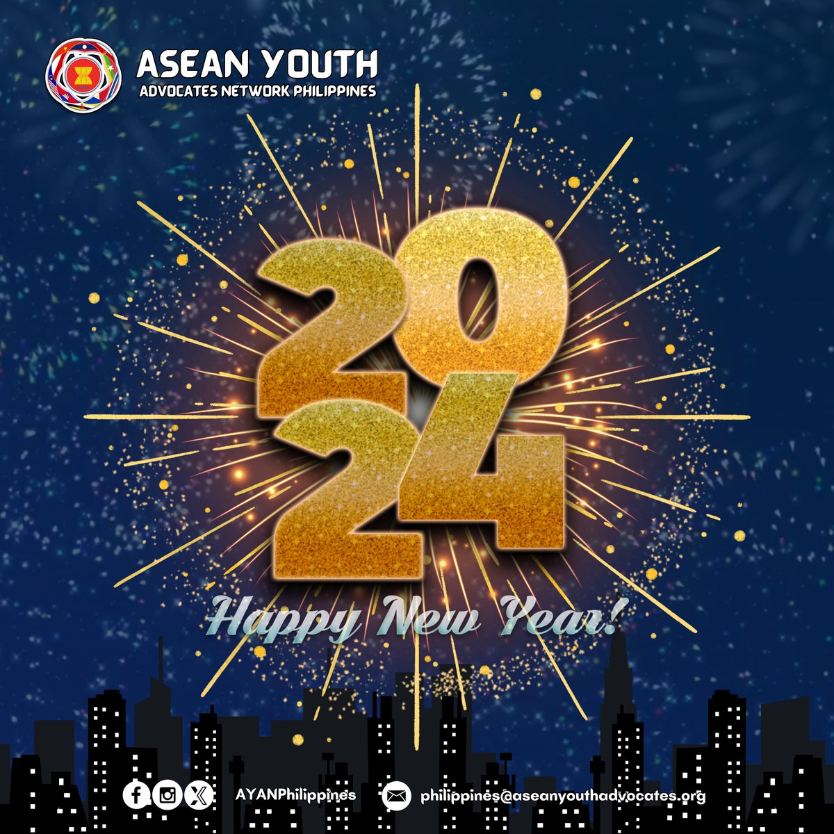 ayanphilippines's tweet photo. "𝗧𝗼 𝗮𝗹𝗹 𝘁𝗵𝗲 𝘁𝗵𝗶𝗻𝗴𝘀 𝘁𝗵𝗮𝘁 𝗵𝗮𝗽𝗽𝗲𝗻𝗲𝗱 𝗮𝗻𝗱 𝘁𝗼 𝗮𝗹𝗹 𝘁𝗵𝗲 𝘁𝗵𝗶𝗻𝗴𝘀 𝘁𝗵𝗮𝘁 𝗮𝘄𝗮𝗶𝘁𝘀 𝘂𝘀"

#ASEANYouthAdvocatesNetworkPhilippines 
#TheAYANWay
#AYANPH
#HappyNewYear https://t.co/1wcyVYc3B0