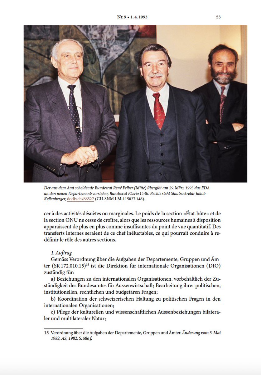 A #HappyNewYear ! Today on January 1st, 2024, exactly when the legally stipulated confidentiality period has run out, Dodis publishes a selection of the most relevant files on the history of Swiss foreign policy in 1993.Have a look: dodis.ch/dds-1993 dodis.ch/W30638