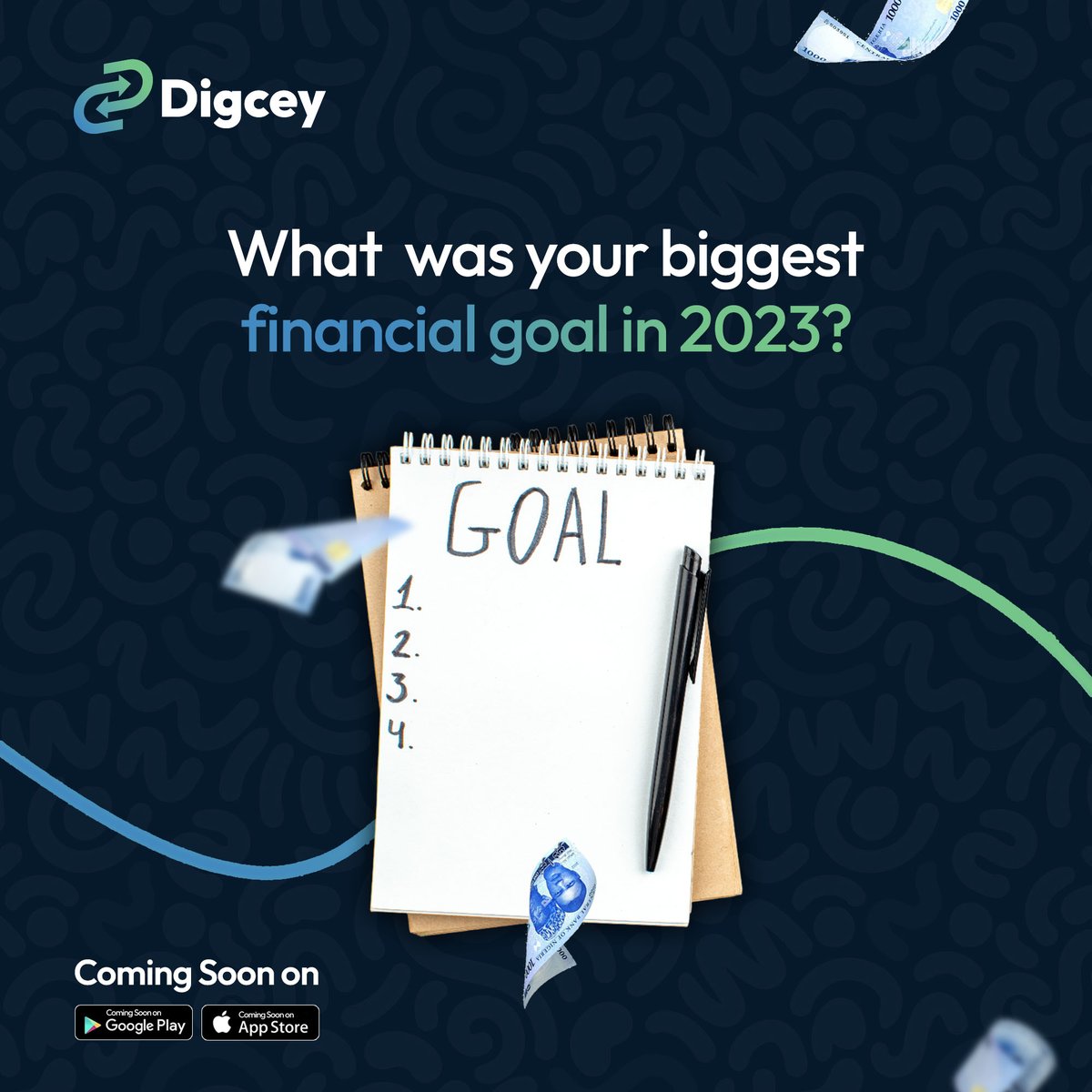 digceyapp's tweet photo. As we enter a new year, let's reflect on the financial victories of 2023. What was your most ambitious goal, and how did you realize it? Inspire others with your journey! 💸🌟 #FinancialJourney #Digcey #YearInReview https://t.co/JoQJgumiqc