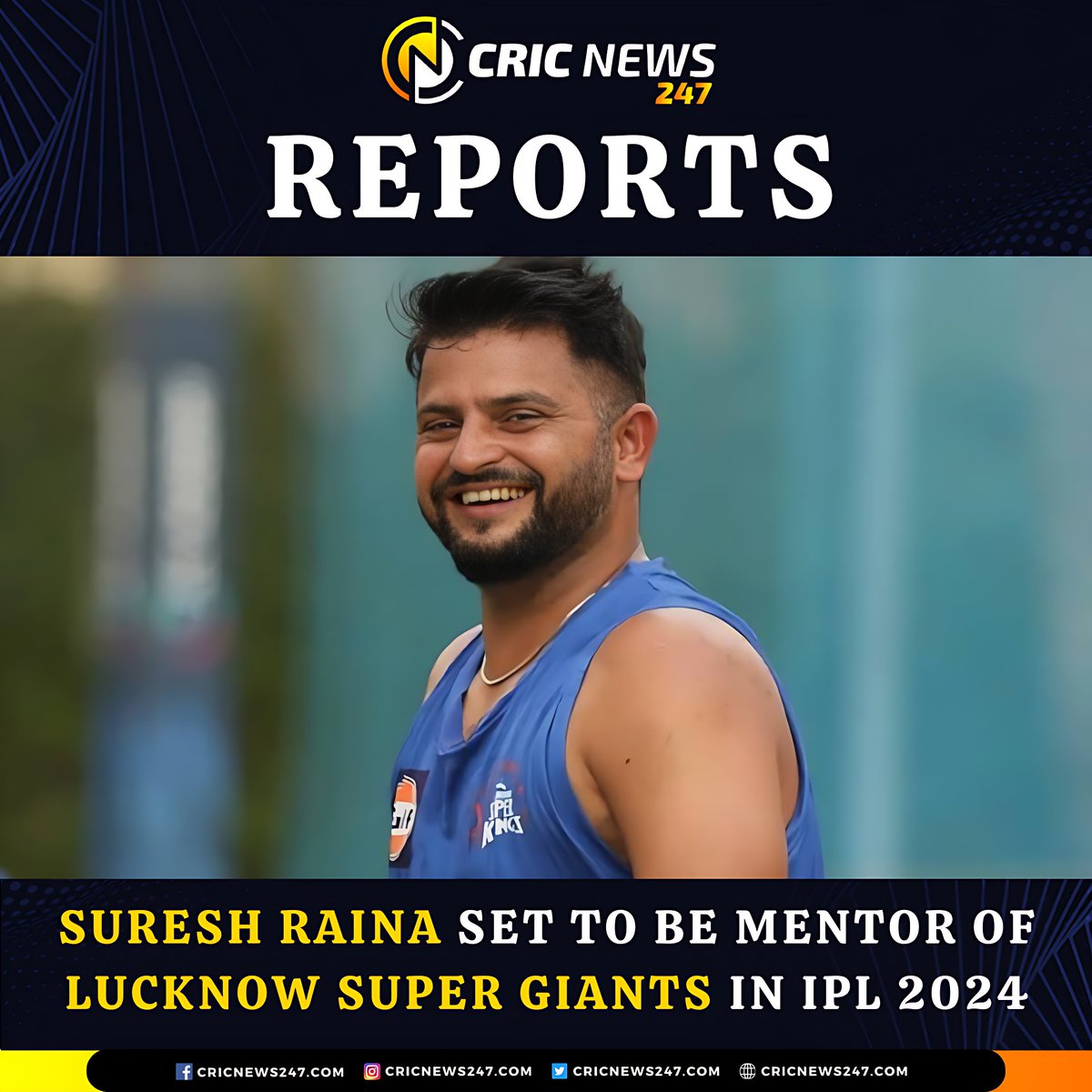 According to Media Reports: Suresh Raina set to be mentor of Lucknow Super Giants in IPL 2024

#sureshraina #Raina #LSG #lucknoesupergiants #ipl #ipl2024 #ipl23 #cricketmatch #cricketlover #cricketchallenge #cricketupdates #cricketnews #cricnews247