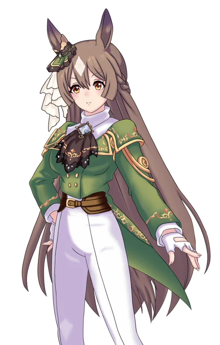 あけましておめでとうございます!年越しは、ももいろ歌合戦でウマ娘チームが出てくるのを待ちながら、年末に載せたダイヤちゃん(サトノ大戦のすがた)の差分を描いてました。(正月関係ない…)本年もよろしくお願いいたします!#ウマ娘#サトノダイヤモンド 