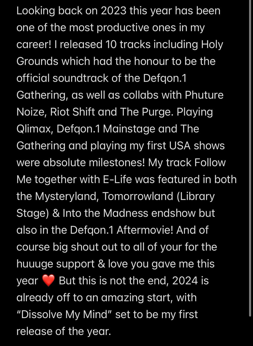 devinwildmusic's tweet photo. Thank you all for making 2023 a great year ♥️ Happy 2024 🎇 https://t.co/OBtWGPsk4z