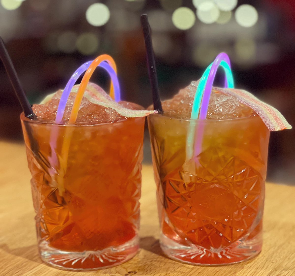 Just a few hours left before we wrap up #2023 and our teams at #Altrincham and #Swinton get to enjoy a week off!  Cheers! 🥂🍹🍸🎉🎉 #NewYearsEve #HappyNewYear 
📷: Rainbow Road Cocktail