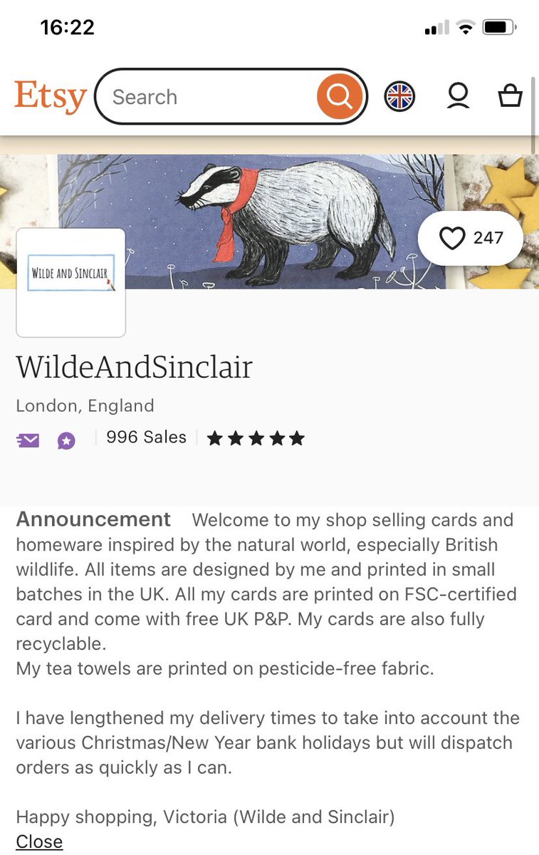 vrw123's tweet photo. Was hoping to reach 1,000 sales by the end of the year so I need 4 sales by midnight… #etsy https://t.co/BsSGghGgZ4