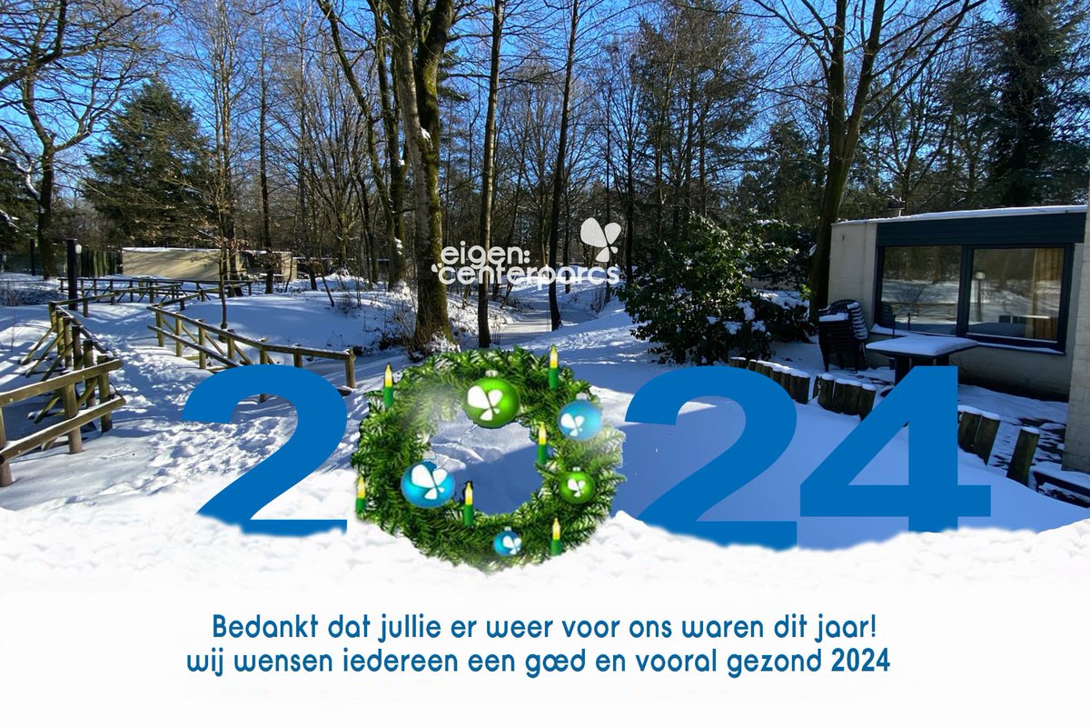eigencenterparc's tweet image. De laatste uren van 2023 gaan in, wat hebben we weer genoten op de parken van Center Parcs! 2024 wordt weer een mooi Center Parcs jaar, wat zijn jullie plannen voor 2024? Namens het hele team van Eigen Center Parcs wensen we jullie een goede jaarwisseling toe 🎆🥂🍾 #centerparcs