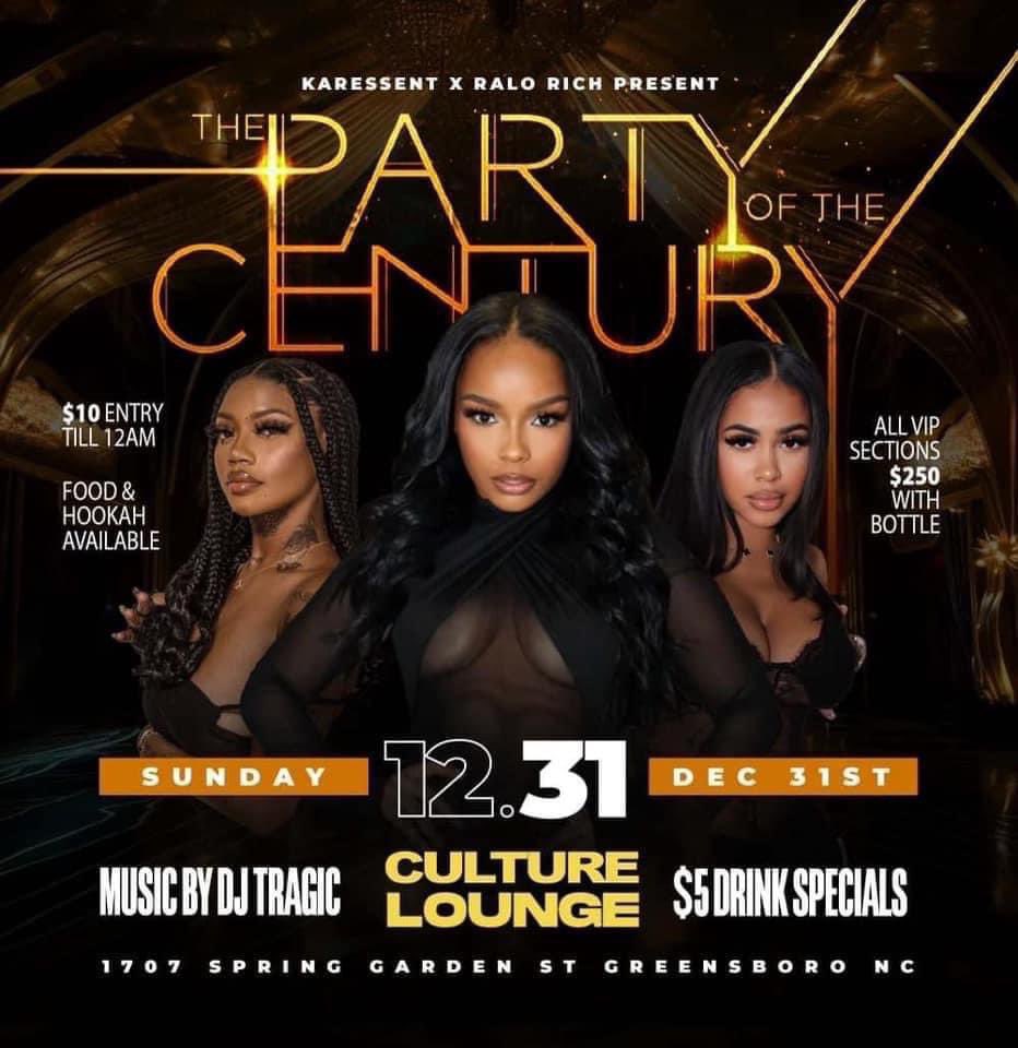 Karess__Ent's tweet photo. Tonight ALL ROADS LEAD TO CULTURE LOUNGE NYE PARTY OF THE CENTURY!!!

Everybody $10 entry until 12am 

$5 Drink Specials All night long

🔥 2 VIP SECTIONS LEFT $250 with bottle of your choice 🔥

📍1707 Spring Garden St Greensboro Nc 📍 https://t.co/QxECoNOjgV