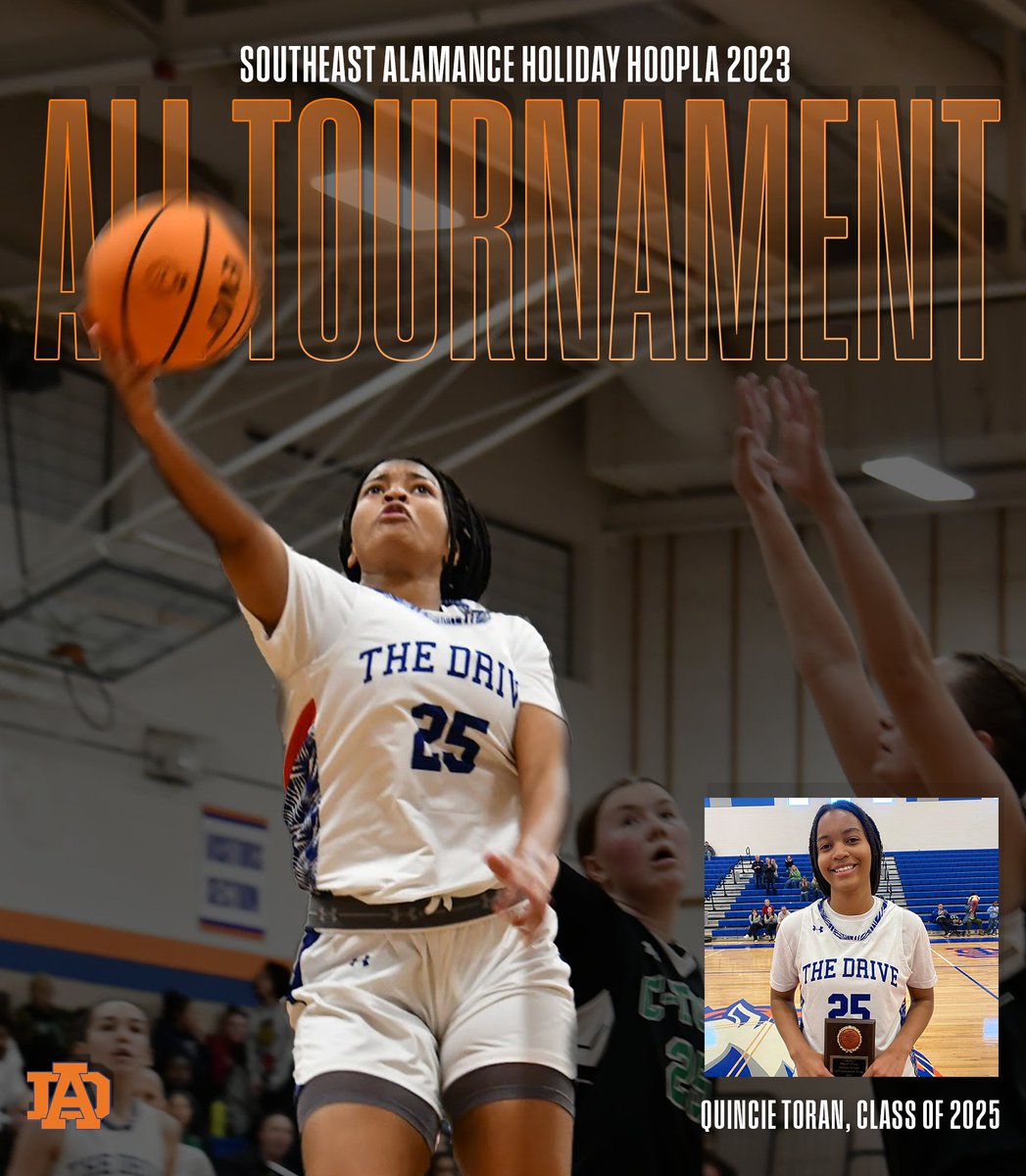 athensdrivewbb's tweet photo. Congrats to Quincie Toran / @QuincieToran  who was awarded All Tournament this week at the Southeast Alamance Holiday Hoopla. 

She led in scoring all three games averaging 16 points per game and was the backbone of her team through out the week. Well deserved Quincie! https://t.co/IpUqbxioCC