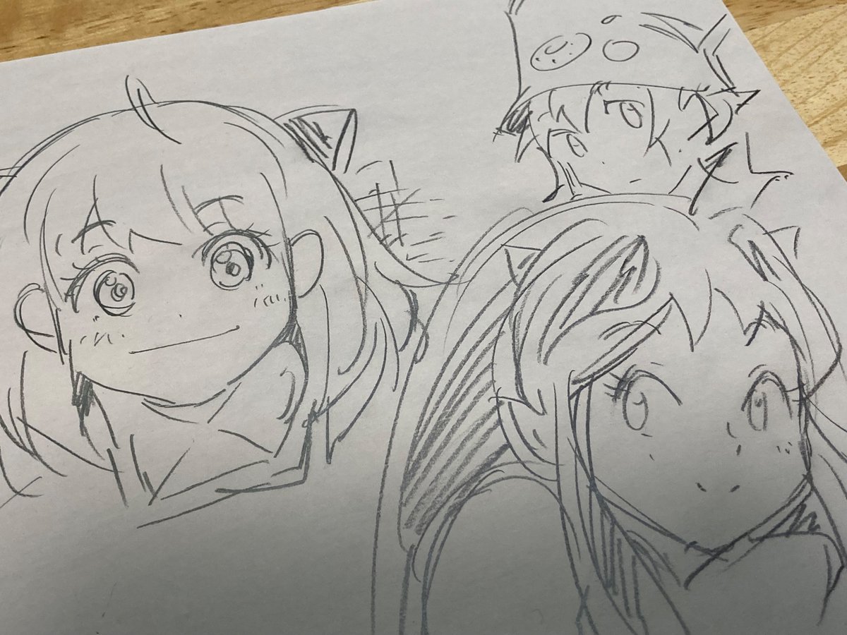 アナログで手が動き出すとラクガキでは下描きがいらなくなってくる。このスピードは置いといて損はない。 
