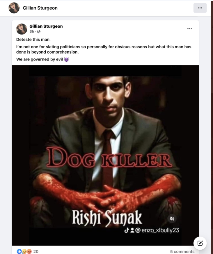 Nicola's sister showing her class once again.