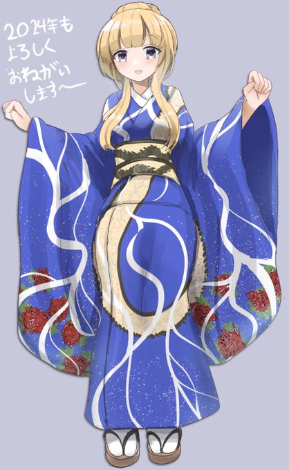 2024年の初描き~新年のフレッチャー  みんなさん明けましておめでとうございます2024年もよろしくお願いします~!