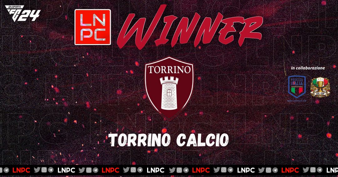 COMPLIMENTI AI RAGAZZI DEL <a href="/TorrinoeSports/">Torrino eSports</a> PER AVER VINTO IL TORNEO SERALE A 64 TEAM DEL 28/12!!!

Ringrazio per la collaborazione anche i ragazzi di @PCICup e di <a href="/CDC_CUP/">🏆-CDC CUP</a>. Ci vediamo presto con un nuovo evento a 64 team!!!