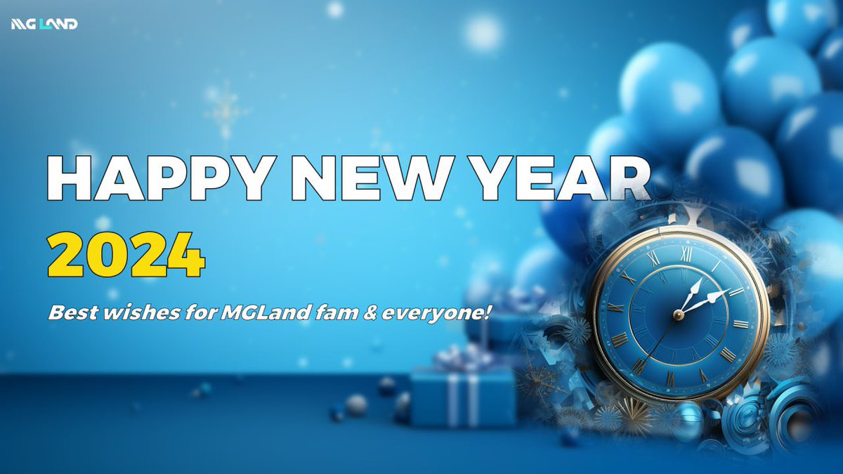 MG.Land (@mglandofficial) on Twitter photo Let's make 2024 a year where NFT shine bright, telling good stories and pushing the boundaries of digital creativity.
Who comment below this post will be super lucky in 2024 ✨
#HappyNewYear #MGLand #NFTCommunity Let's make 2024 a year where NFT shine bright, telling good stories and pushing the boundaries of digital creativity.
Who comment below this post will be super lucky in 2024 ✨
#HappyNewYear #MGLand #NFTCommunity