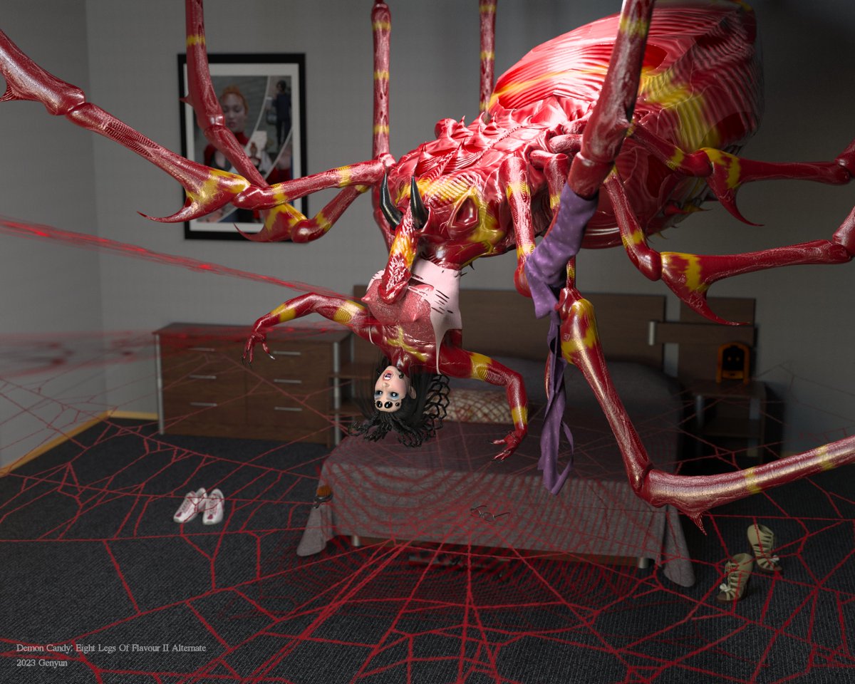 GenuineGenyun's tweet photo. My four favorite renders of 2023.
Yes. I do like arachnid transformations, why do you ask?
#Transformation #TFEveryday #Demoncandy https://t.co/gHmZGIAvLq