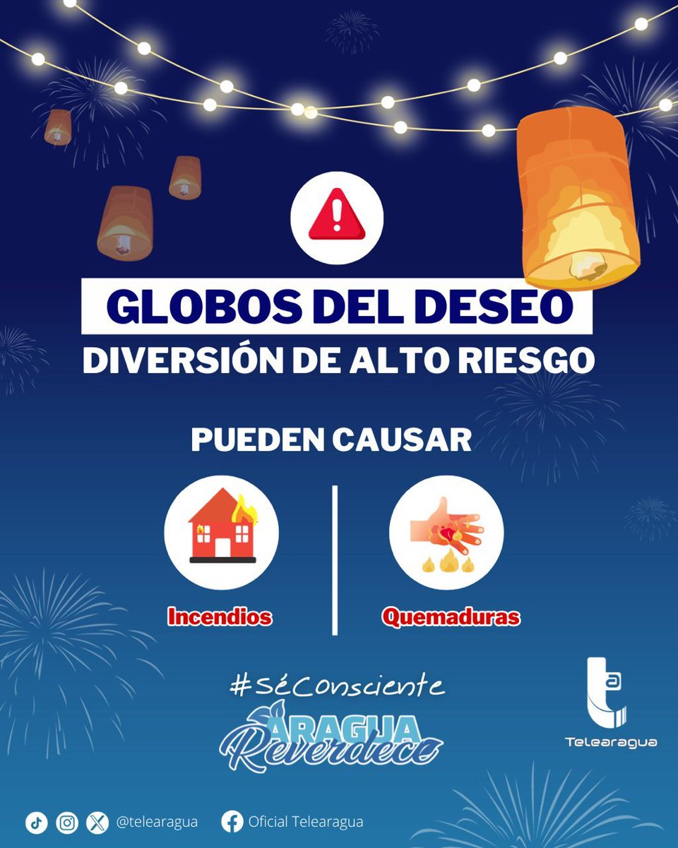 Ciudadmcyofic's tweet photo. 🚨 No a la pirotecnia 🚨
#SeConsciente 
@Soykarinacarpio @GobiernoAragua_ https://t.co/KJW7zmnktz