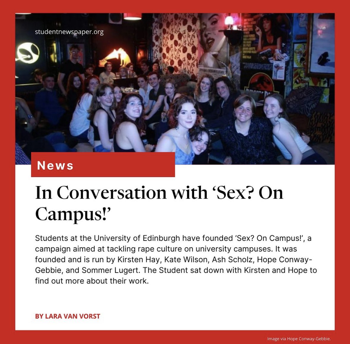 Student Newspaper tweet media