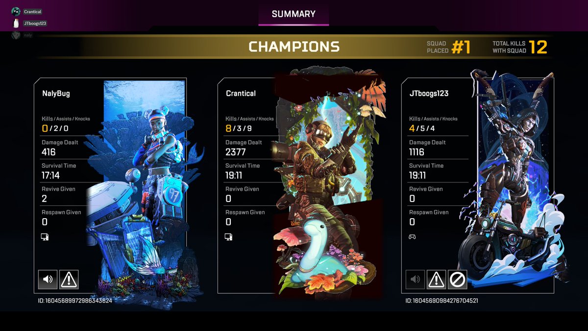 crantical's tweet photo. A couple nice wins! #ApexLegends https://t.co/13ptfW3JUQ