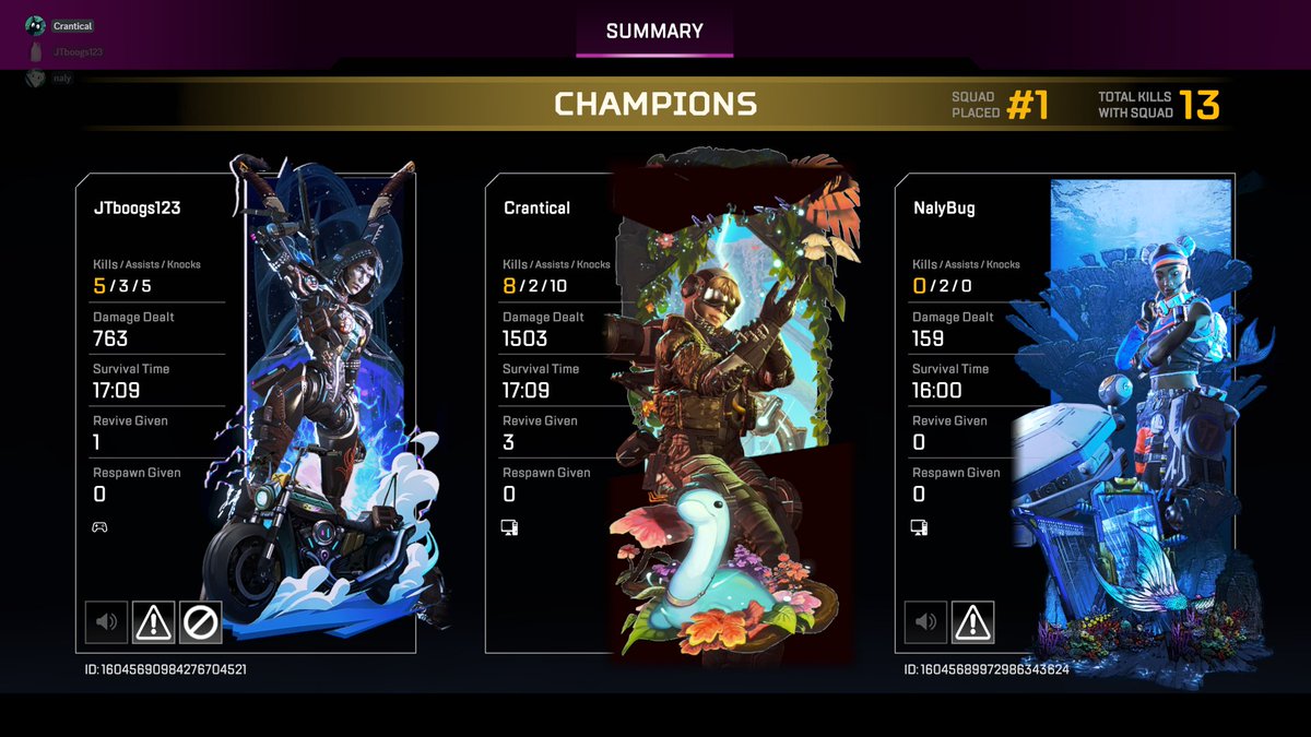 crantical's tweet photo. A couple nice wins! #ApexLegends https://t.co/13ptfW3JUQ