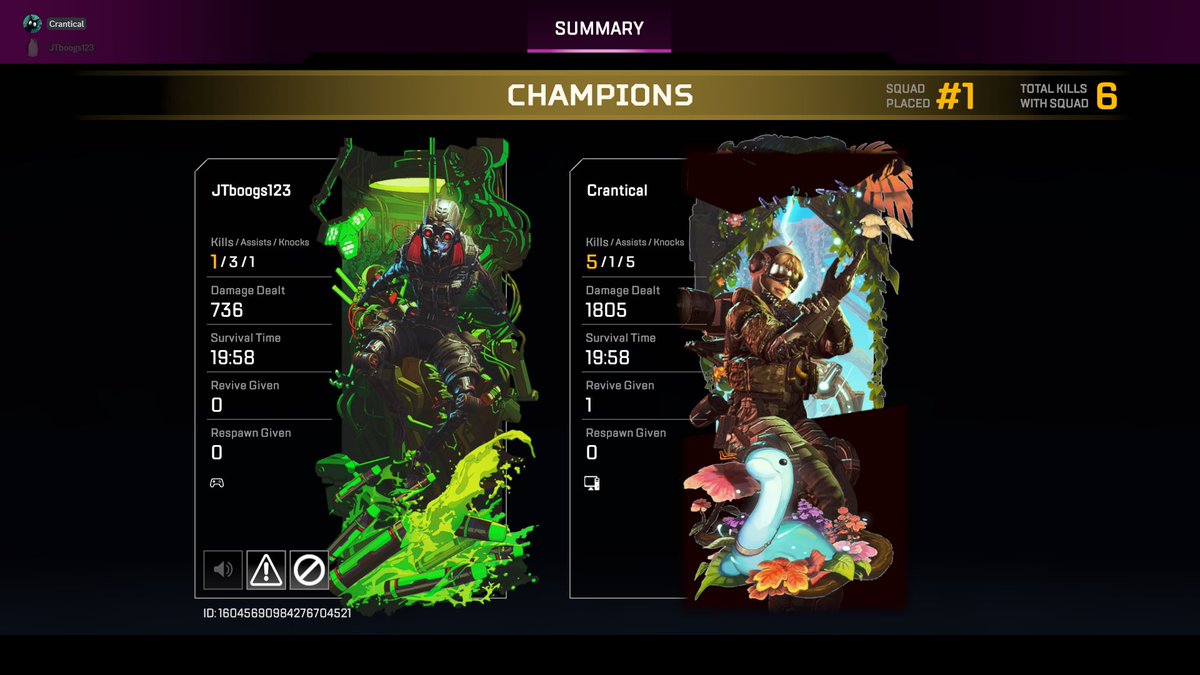 crantical's tweet photo. A couple nice wins! #ApexLegends https://t.co/13ptfW3JUQ