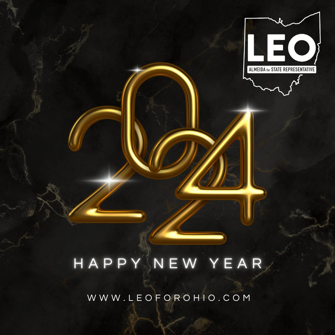 LeoforOhio's tweet photo. Happy New Year! 2024 will be an exciting and busy year. Wishing you and yours a happy and healthy year ahead. https://t.co/nc97Z9TELH