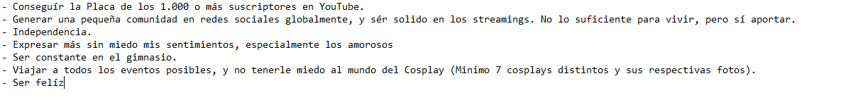 Este tweet fue programado el día 31/12/2023, a las 17:49 hora española, con los objetivos para este año 2024, junto con el tweet correspondiente explicando el mismo. 

Cuantos he logrado cumplir?