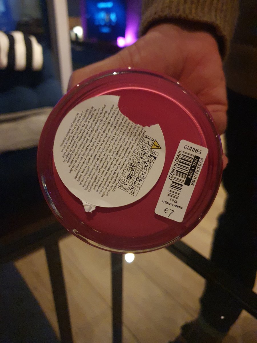 colmb's tweet photo. @dunnesstores this candle cracked apart while lit, a serious accident waiting to happen... https://t.co/4ErD3h2LRT