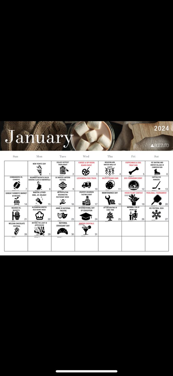 HalsteadSquare's tweet photo. Happy New Year!!! We’re so excited to start the new year with our January Resident Events. Don’t forget to save these dates to your calendars. You don’t want to miss out on the fun. More info to come!! 
#undeniablyhalstead✨ https://t.co/Z6nJwpXjFN