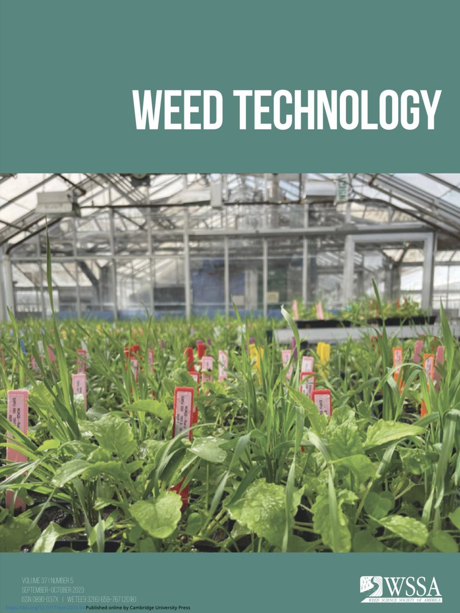 WiscWeeds's tweet photo. .@Tatianesevero16’s picture of her #covercrop bioassay experiment @UWMadisonCALS Walnut Street Greenhouse is on the cover of Weed Technology (Volume 37 | Issue 5).

➡️ https://t.co/JZp7YUOUes

Here is a video recorded by Tatiane about her project: https://t.co/sLH1TbqcjG https://t.co/89pZnyLVJY