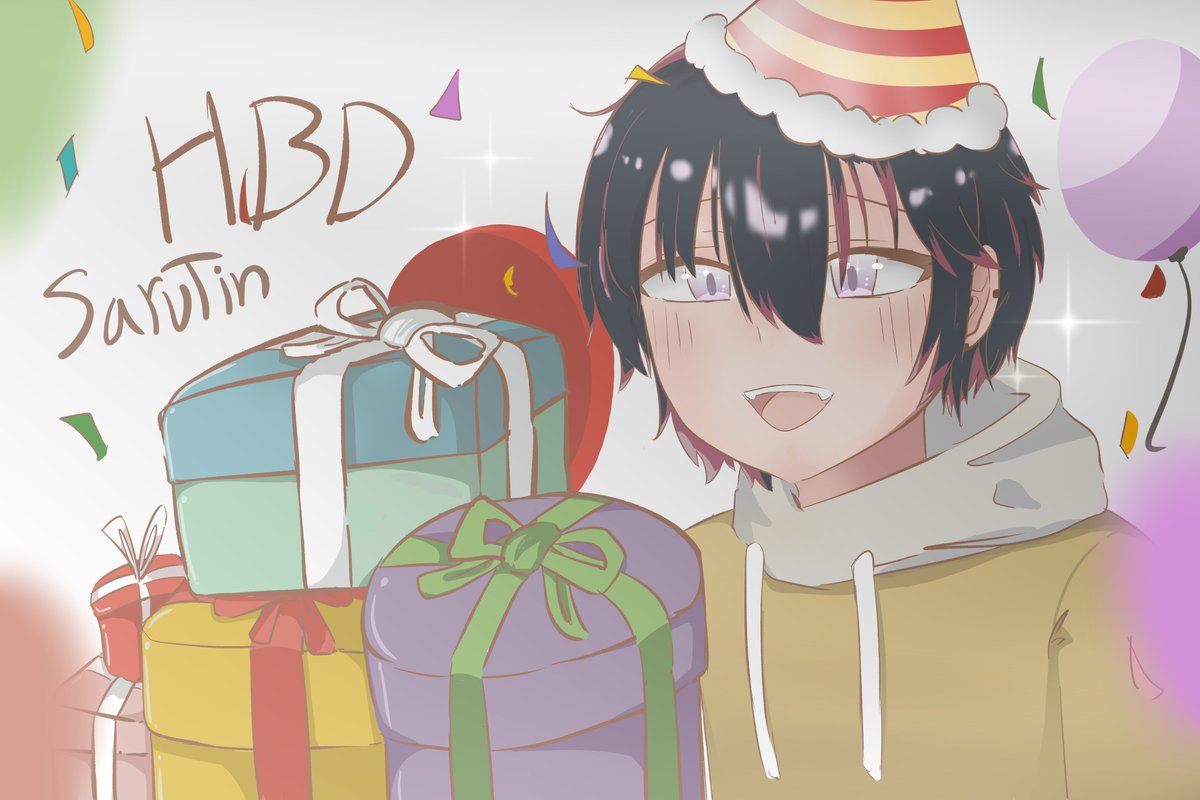 Yu_zuury's tweet photo. HBD Sarutin and Happy new year✨ https://t.co/dkOnXMQw4r