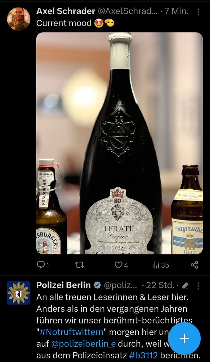 Sauseboot143's tweet photo. @AxelSchrader Ich hoffe die beiden Tweets stehen heute in keinem Zusammenhang 😉
Ein tolles Silvester und einen guten Rutsch ins neue Jahr! https://t.co/ydWVq1h9sR
