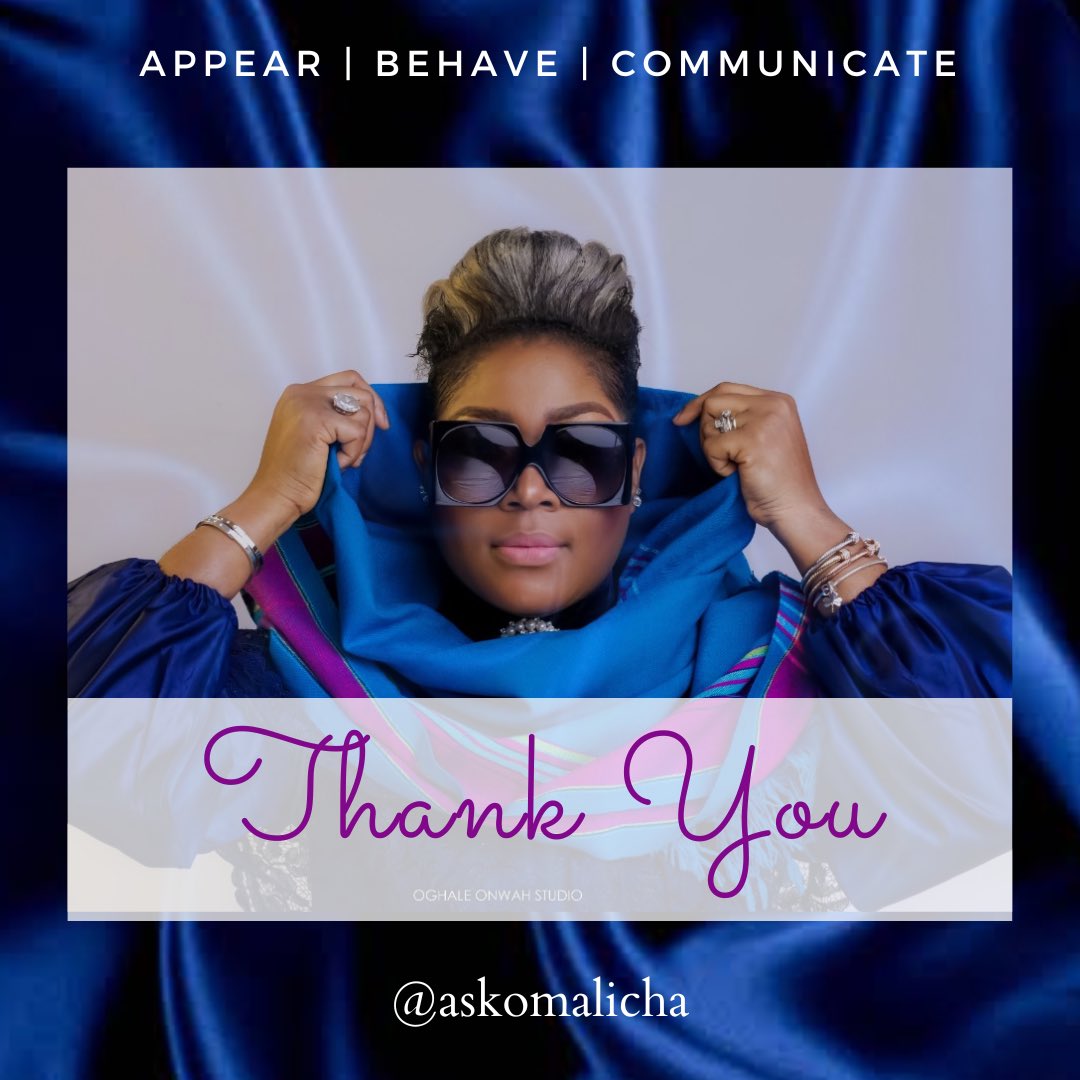 AskOmalicha's tweet photo. #THANKYOU
It’s been a beautiful year in 2023 and it could have been without YOU…We are because you’ve been with us on our life transforming journey and today we say thank you 💙💙💙
 
Appear | Behave | Communicate 

#AskOmalicha
#branding
#SmallBusinessOwner
#BExtraordinary https://t.co/XUQ5c02Wz0