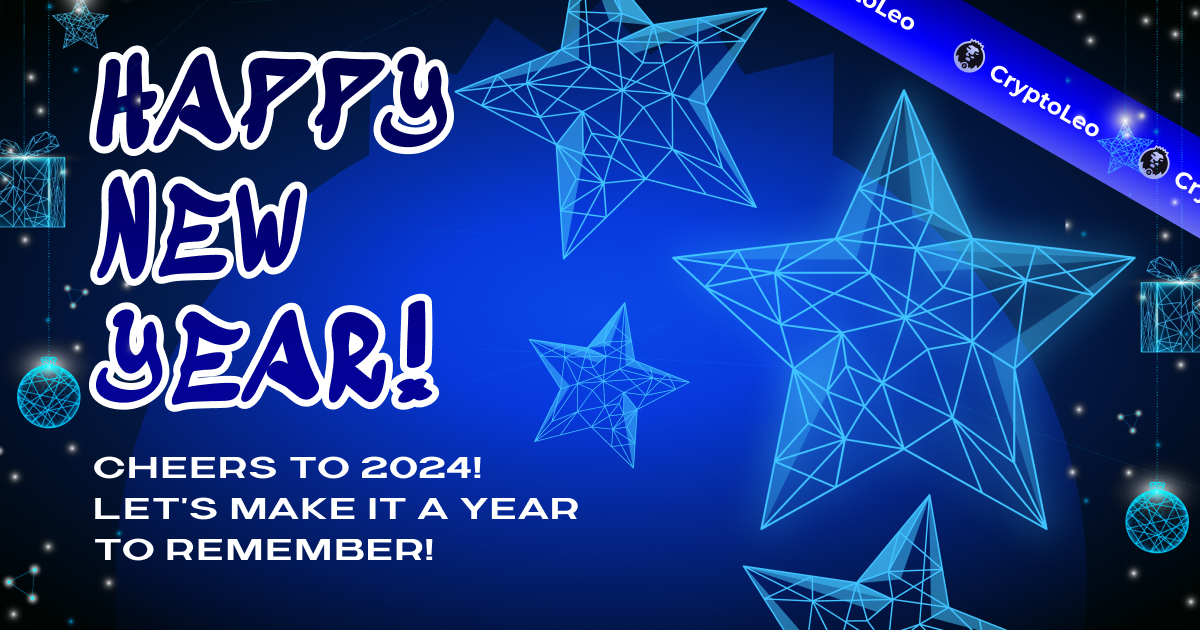 cryptoleocasino's tweet photo. 🎉🌟Happy New Year🌟🎉
As the countdown begins, we want to extend our warmest wishes to our incredible CryptoLeo gaming community!🎊
May the upcoming year bring you boundless joy, prosperity, and, of course, heaps of winning spins!🎰✨
#CryptoLeo #NewYear2024 https://t.co/xpb9Ujhmhx