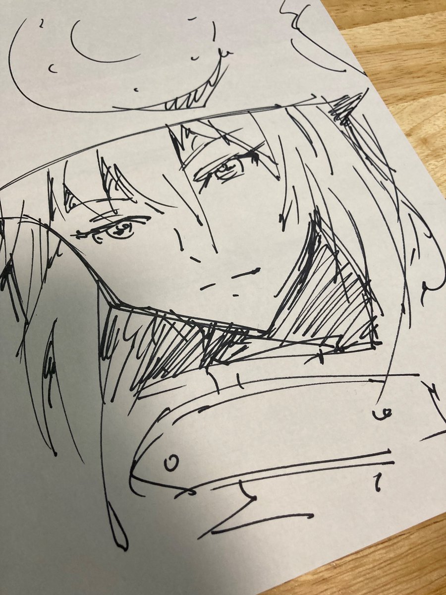 正直AIさん僕の100倍上手なのでデジタルで努力するの無駄感あって。勿論努力し続けるけど最終的に目の前で絵を描いて手売りが絵しか描けない人間の最後かもしれないと思いながら紙にも絵を描く。あとほんとマジで楽しい(笑)