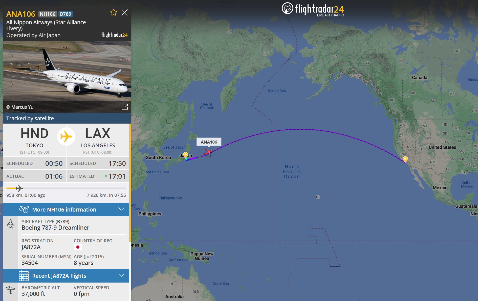 Flightradar24 on X: "Time travel is possible! The passengers onboard flight  #NH106 took off from Tokyo ???????????? in 2024 and will land in Los Angeles  ???????????? back in 2023 ???? #BackToTheFuture https://t.co/mKQIhozXFh" / X