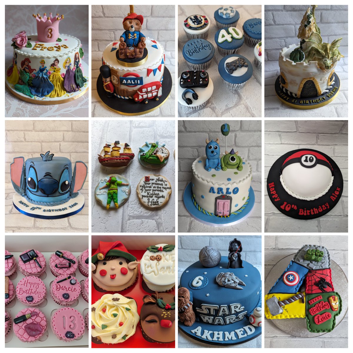 CakesByZozo's tweet photo. Always so grateful to be considered to make a cake and be part of anyone's special occasion. 
Here's a look back on some I made this year. 
Looking forward to 2024. https://t.co/ZyJSMdMKiQ