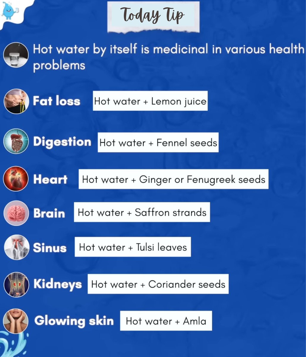 Below, I've specified seven herbs to be consumed with hot water, each tailored to address a specific issue.