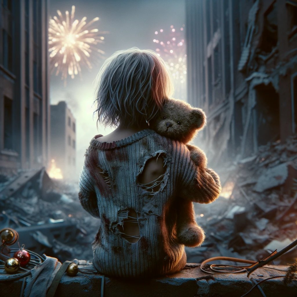 Yurdumu işgal eylemiş, şu garbın safsatası,  Kiminin maymunu var, kiminin "Noel babası!

#Gaza
#Noelle